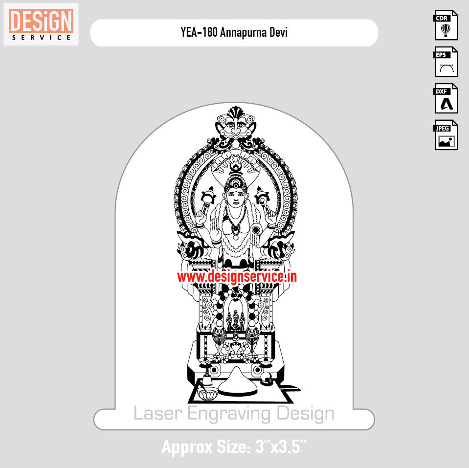Annapurna Devi Engraving Design