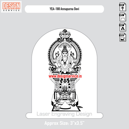 Annapurna Devi Engraving Design