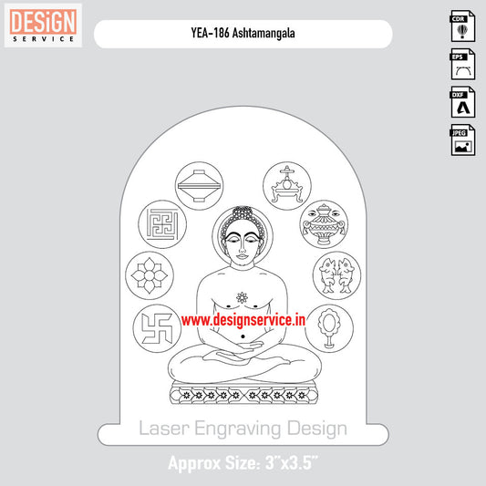 Ashtamangala Engraving Design