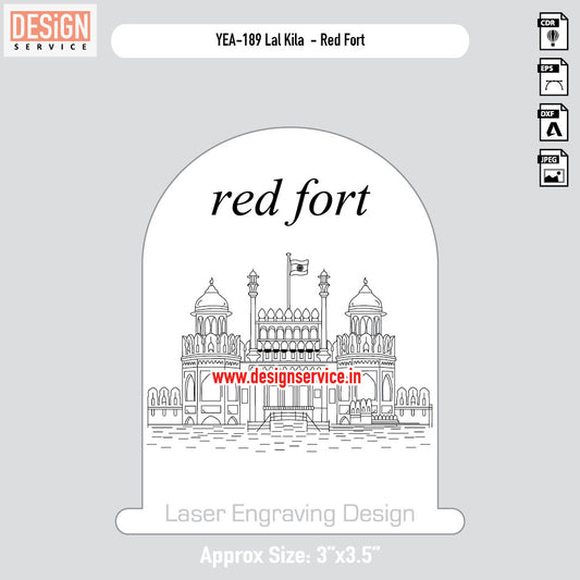 Lal Kila-Red Fort Engraving Design