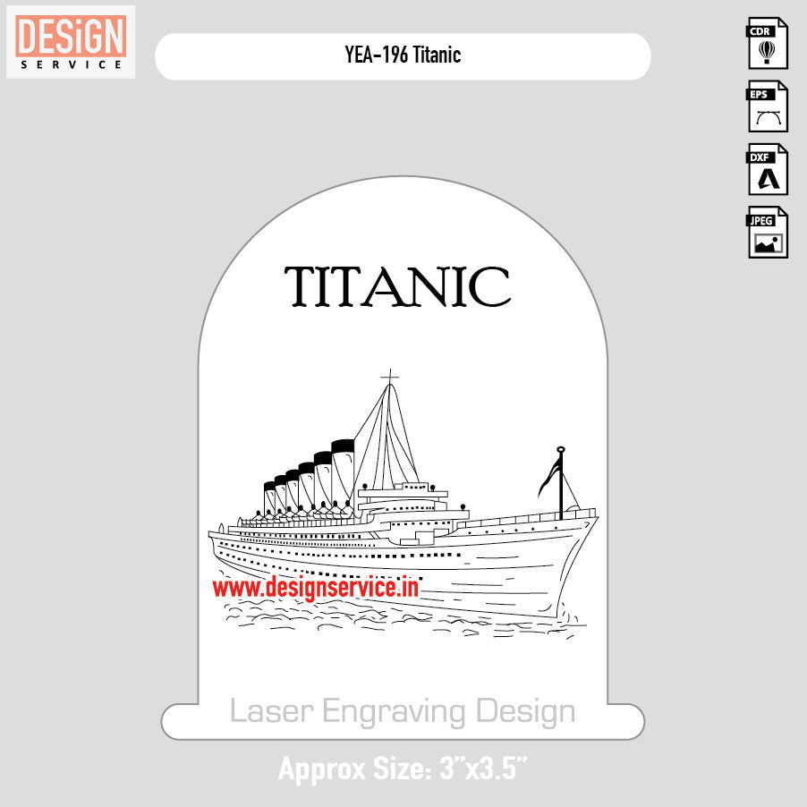 Titanic Engraving Design