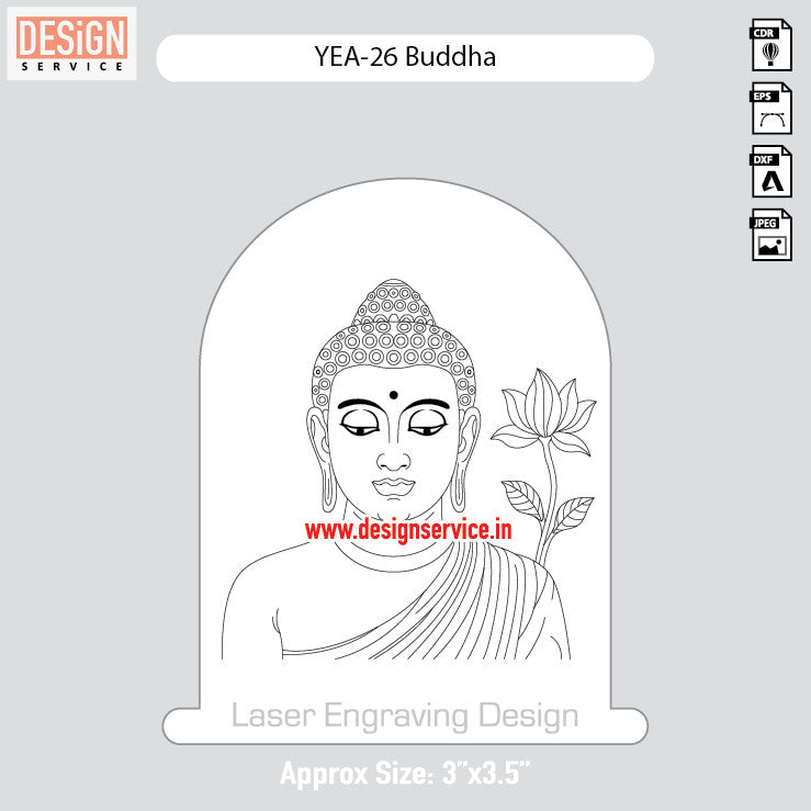 Engraving Designh Buddha