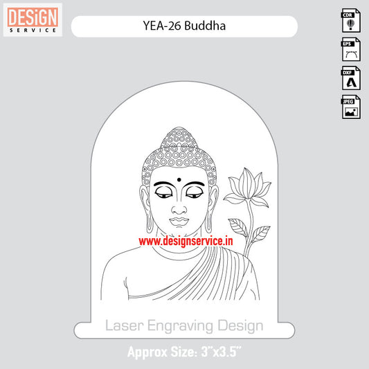 Engraving Designh Buddha
