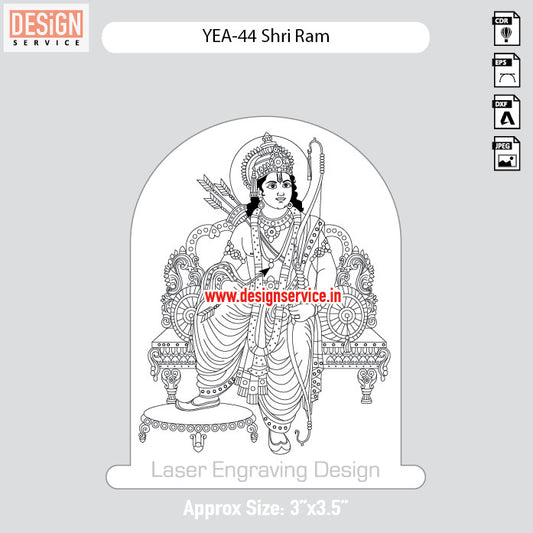 Engraving Design Shri Ram