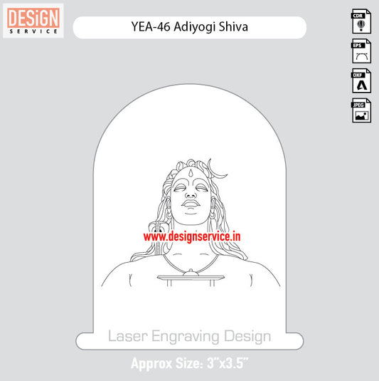 Engraving Design Adiyogi Shiva