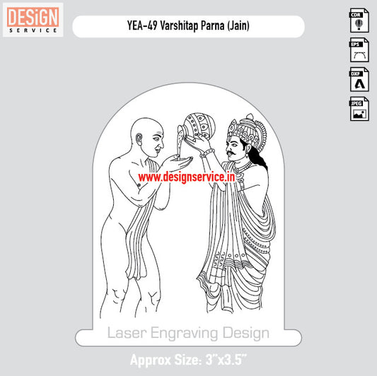 Engraving Design Varshitap Parna (Jain)
