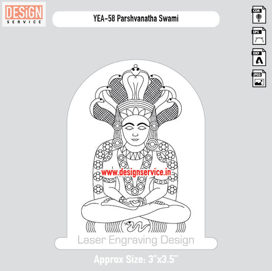 Engraving Design Parshvanatha Swami