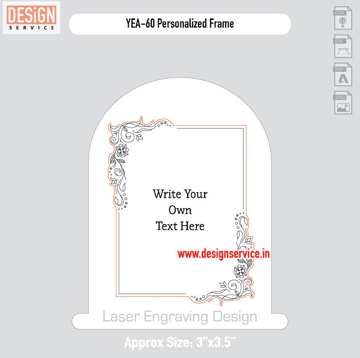 Engraving Design Personalized Frame