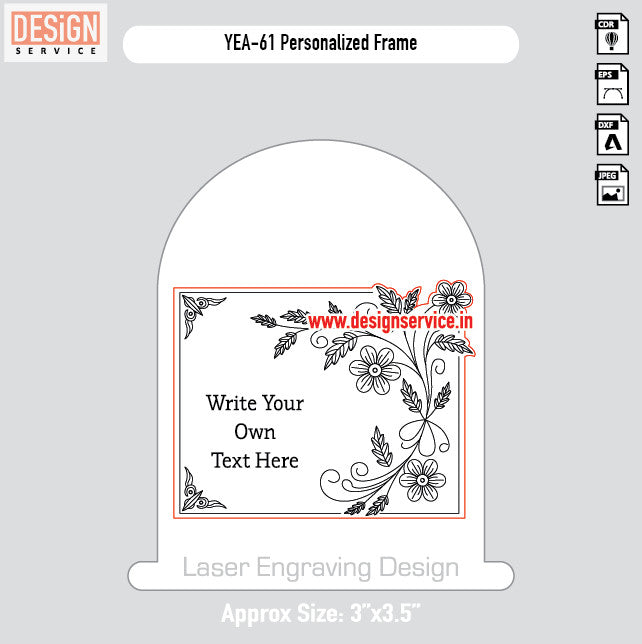 Engraving Design Personalized Frame