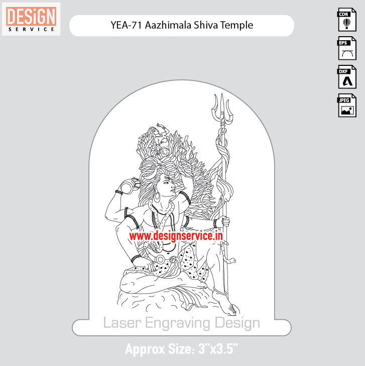 Engraving Design Aazhimala Shiva Temple