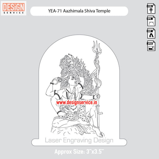 Engraving Design Aazhimala Shiva Temple
