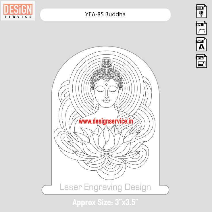 YEA-85 Buddha Engraving Design