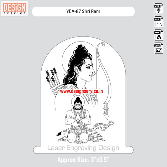YEA-87 Shri Ram Engraving Design