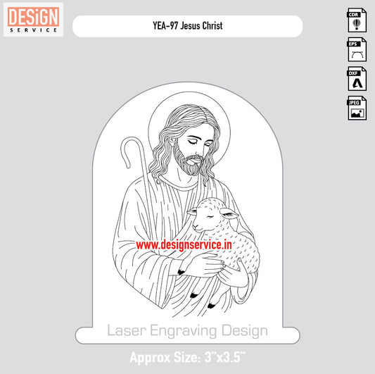 YEA-97 Jesus Christ Engraving Design