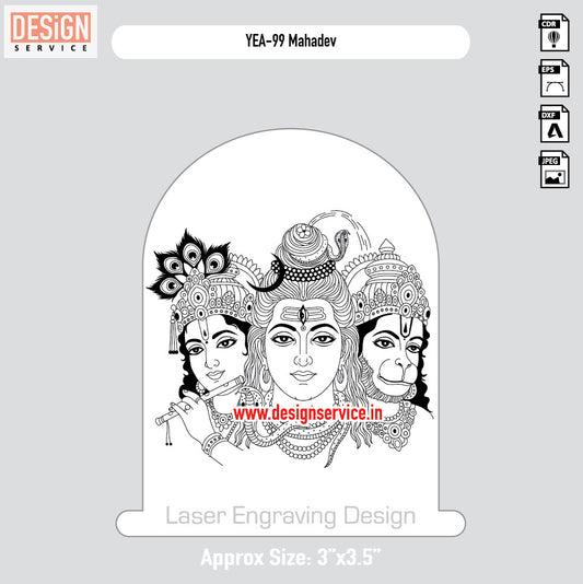 YEA-99 Mahadev Engraving Design